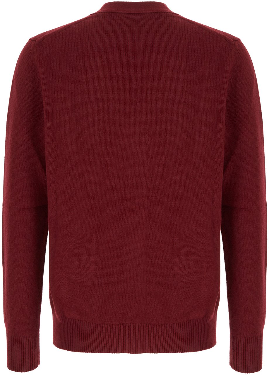 Gucci Burgundy wool and cashmere cardigan Rood