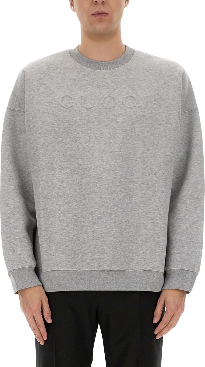 Gucci Classic Jersey Sweatshirt with Relaxed Fit Grijs
