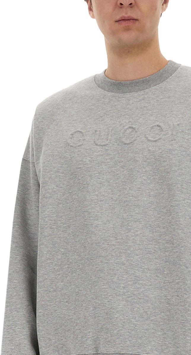 Gucci Classic Jersey Sweatshirt with Relaxed Fit Grijs