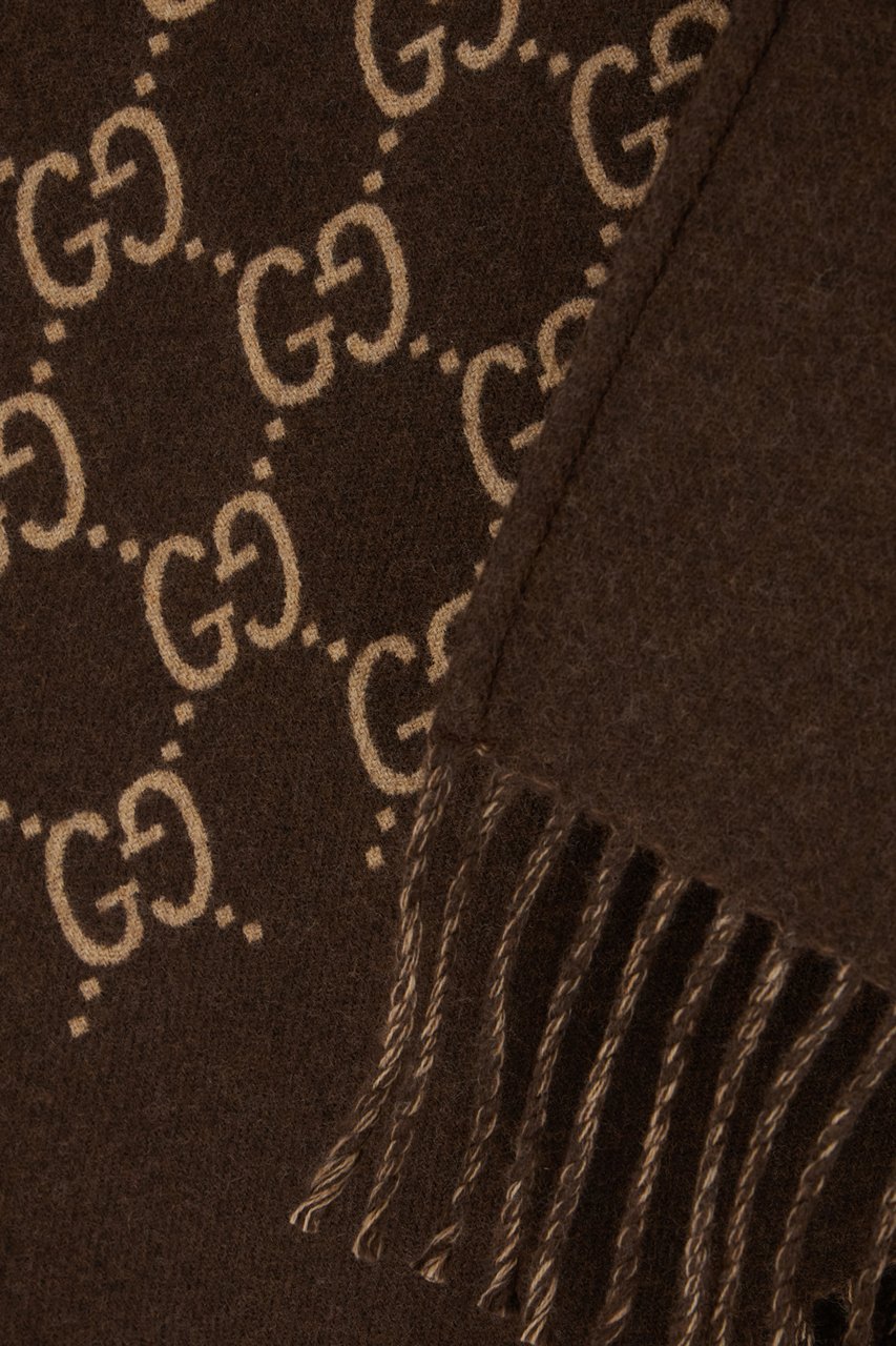 Gucci Gucci Embroidered wool cape Divers