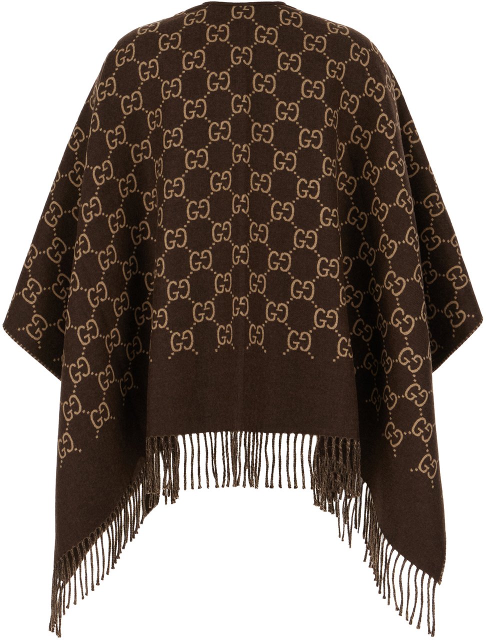 Gucci Gucci Embroidered wool cape Divers