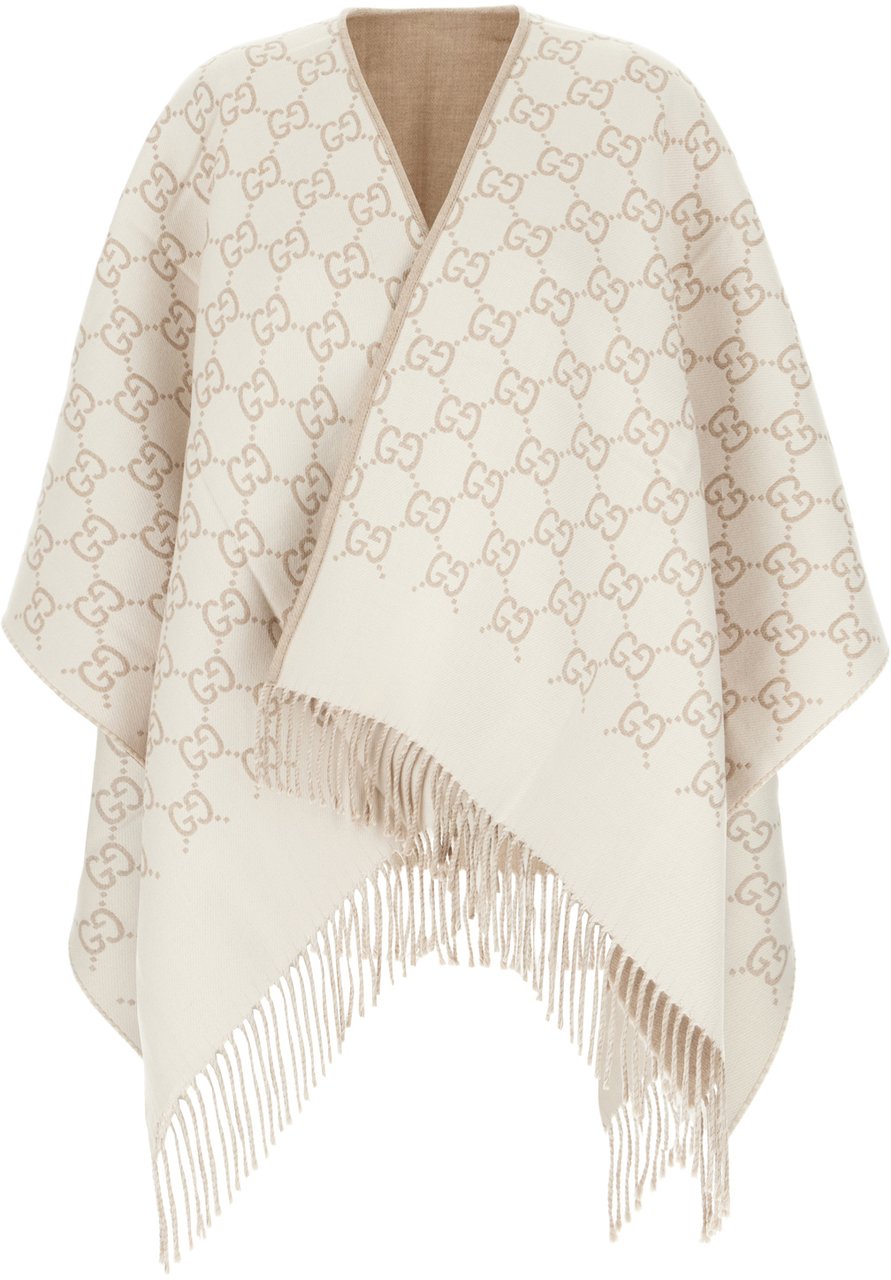 Gucci Gucci Embroidered wool cape Divers