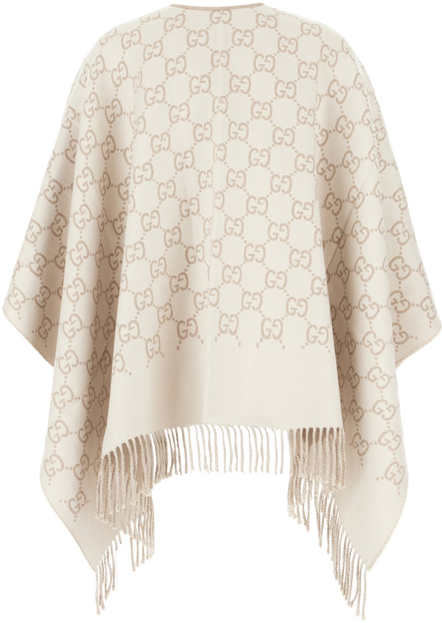 Gucci Gucci Embroidered wool cape Divers