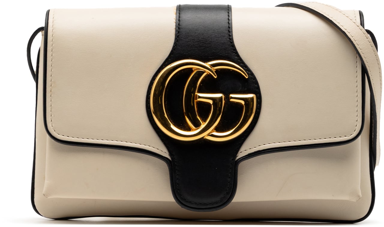 Gucci Small Bicolor Leather Arli Crossbody Bruin