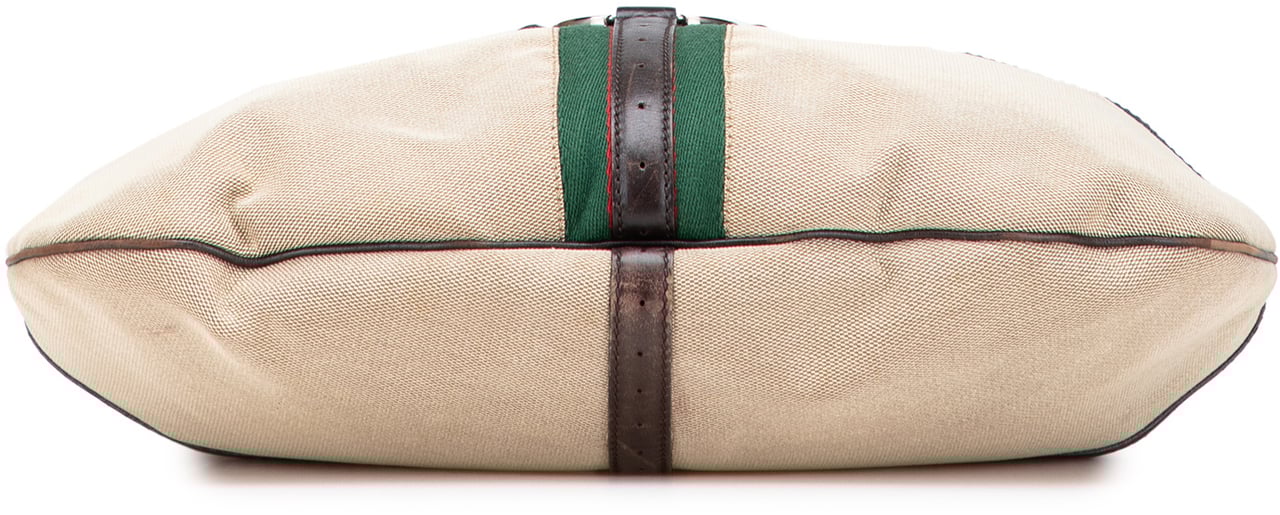 Gucci Canvas Web Reins Hobo Bruin