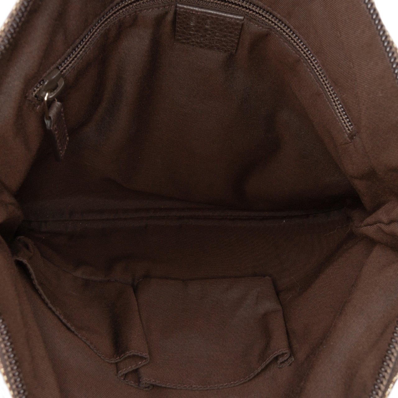 Gucci GG Crystal Flat Messenger Bag Bruin
