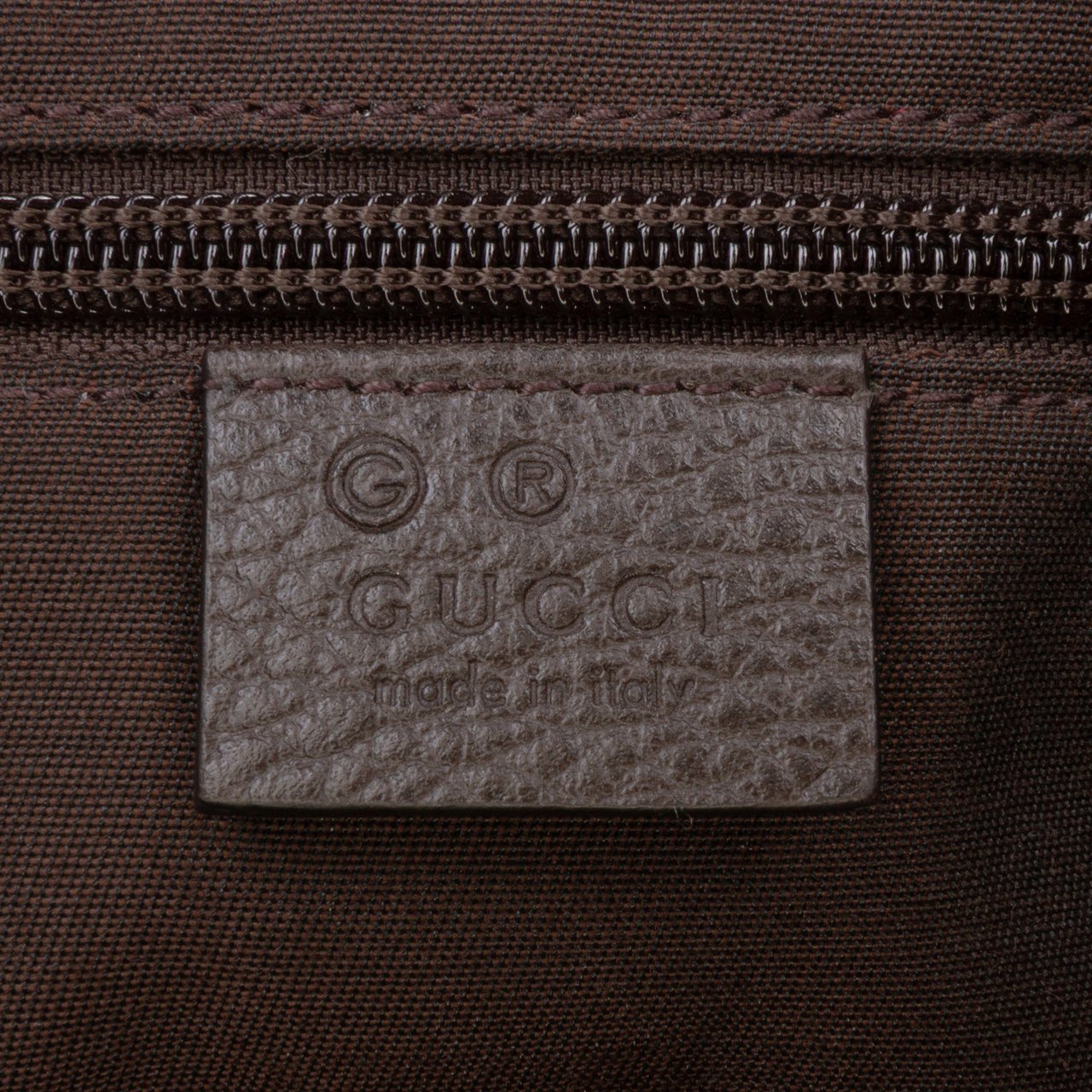 Gucci GG Crystal Flat Messenger Bag Bruin