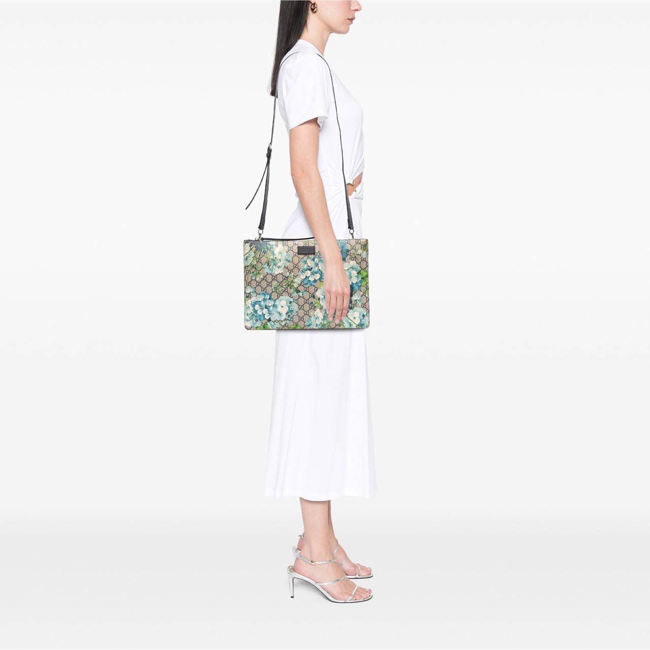 Gucci GG Supreme Blooms Crossbody Bruin