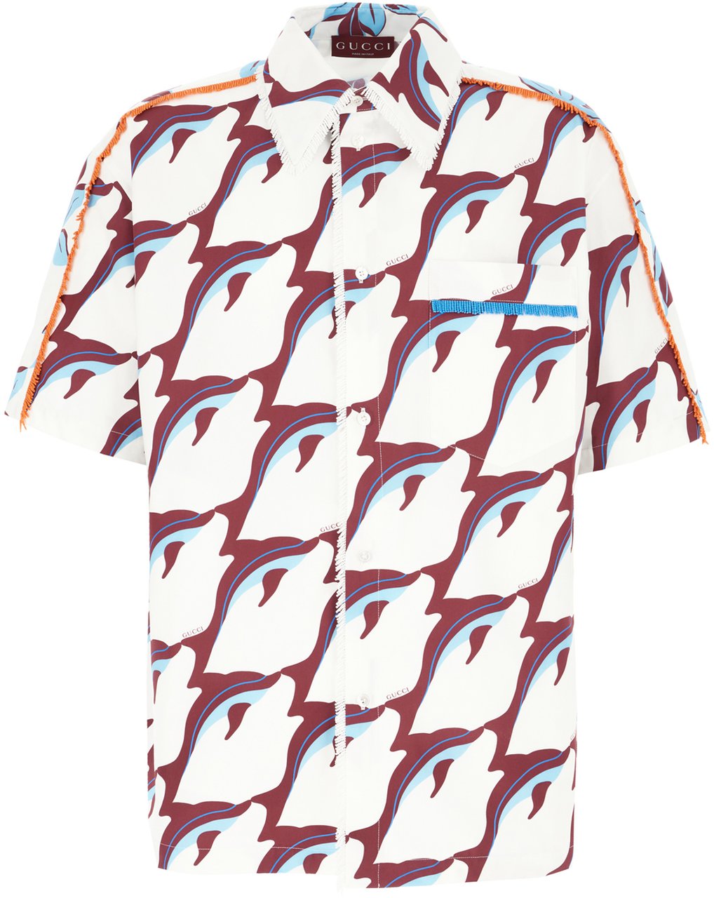 Gucci Gucci Printed poplin shirt Divers