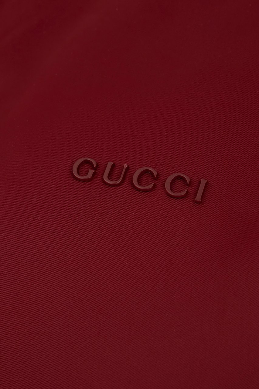 Gucci Gucci Grape polyester padded bomber jacket Rood
