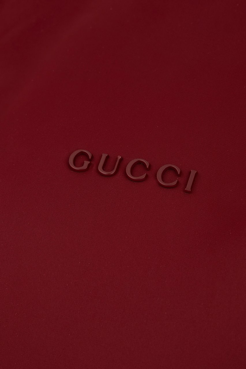 Gucci Gucci Grape polyester padded bomber jacket Rood
