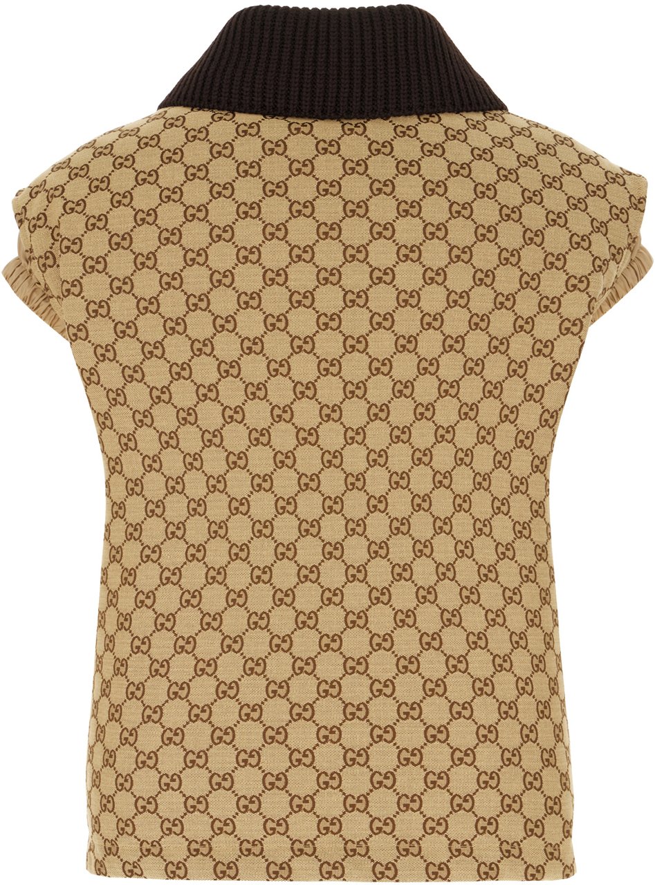Gucci Gucci GG fabric padded sleeveless jacket Divers