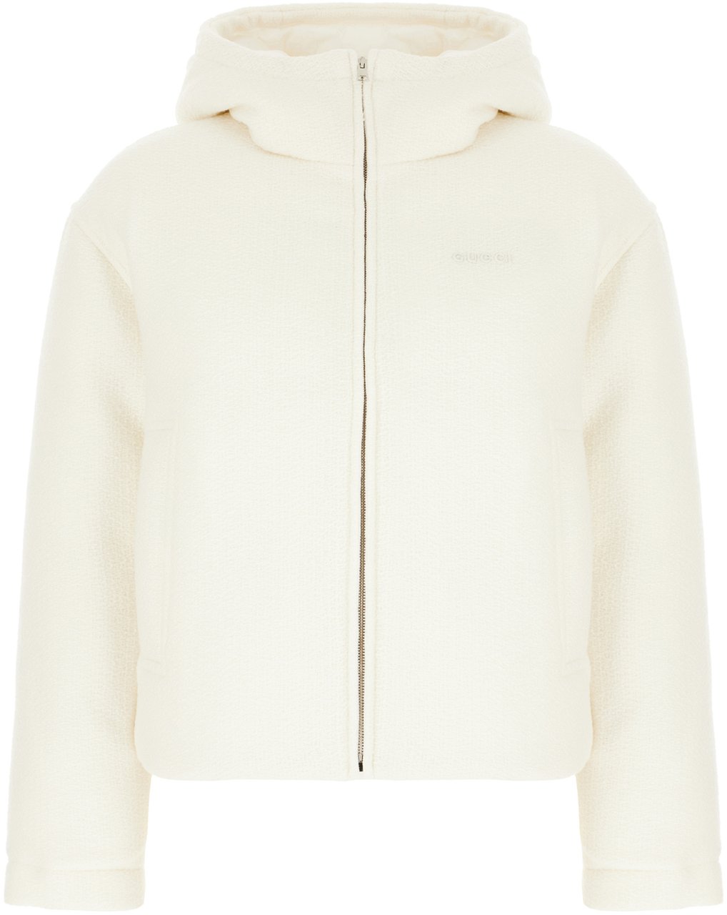 Gucci Gucci White wool blend padded jacket Wit