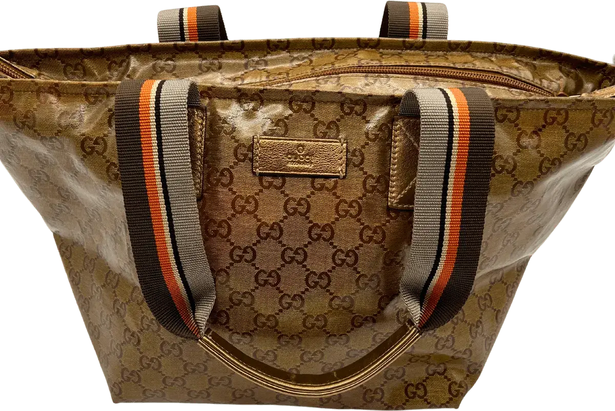 Gucci Gucci Gold Canvas Shopper Very good Goud