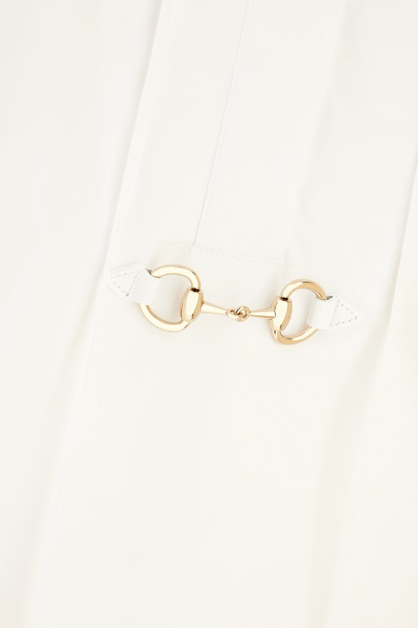 Gucci Gucci White poplin blouse Wit