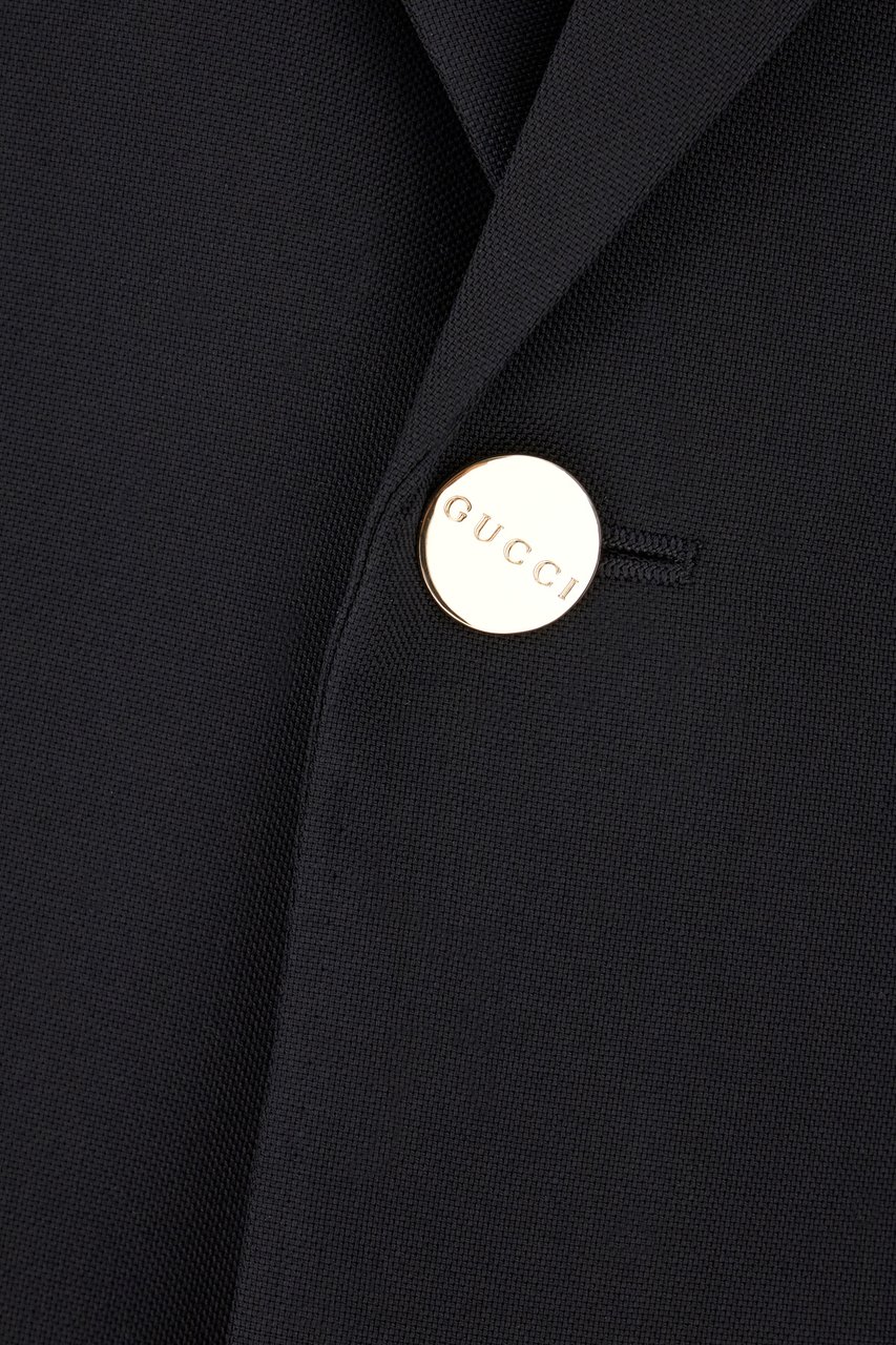 Gucci Gucci Black wool blazer Zwart