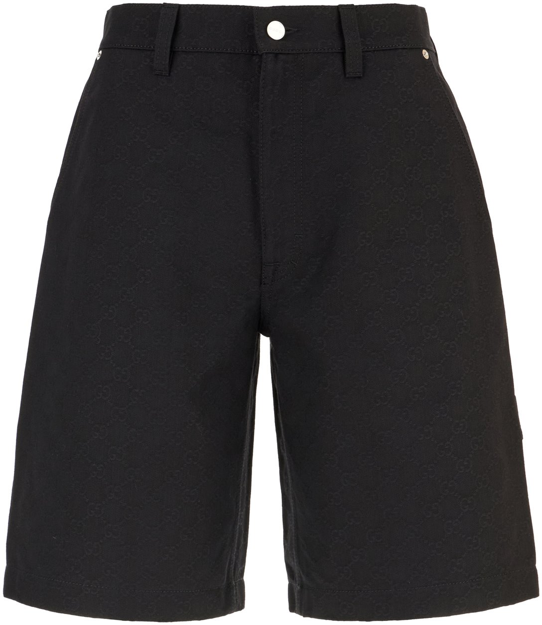 Gucci Gucci Black denim bermuda shorts Zwart