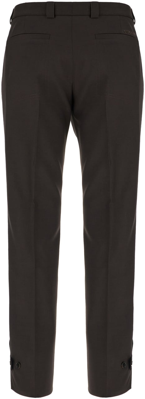 Gucci Gucci Dark brown wool pants Bruin