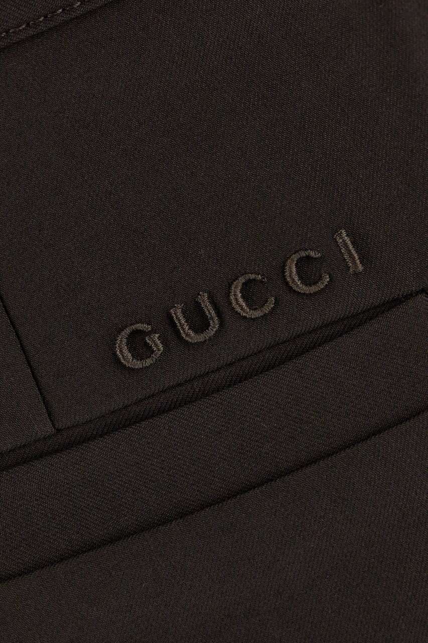Gucci Gucci Dark brown wool pants Bruin