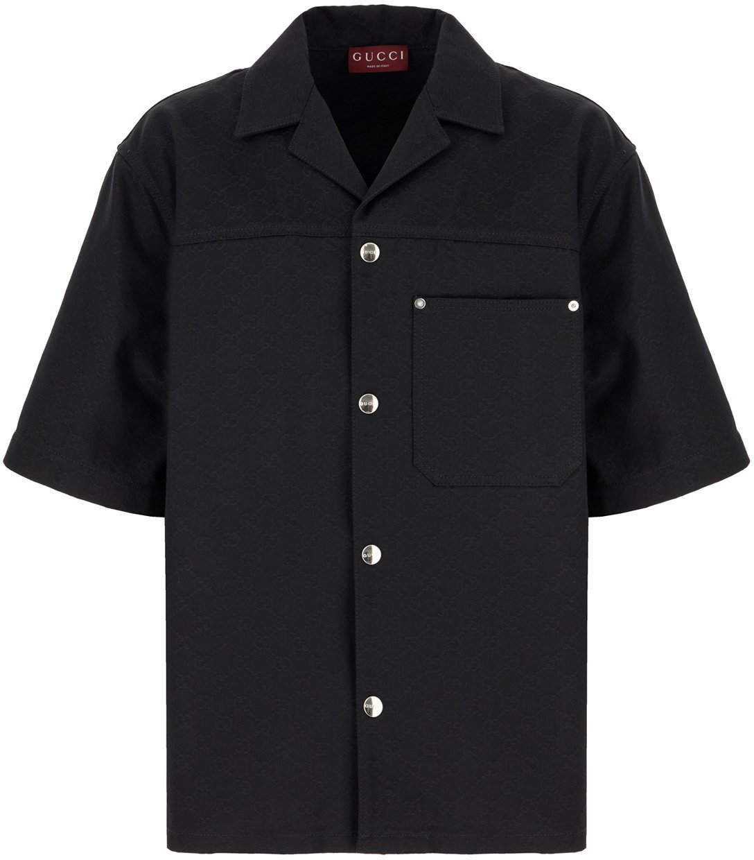 Gucci Gucci Black cotton shirt Zwart