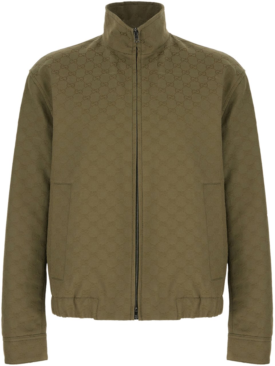 Gucci Gucci Olive green cotton blend jacket Groen