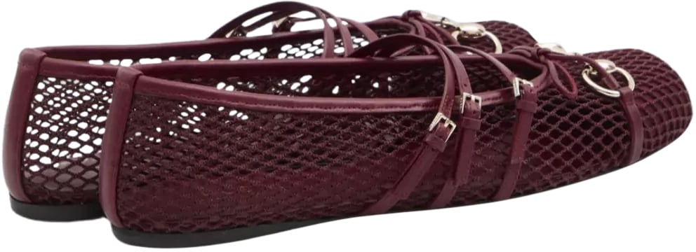 Gucci Ballerina 2 Stripes Rood