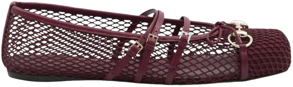 Gucci Ballerina 2 Stripes Rood