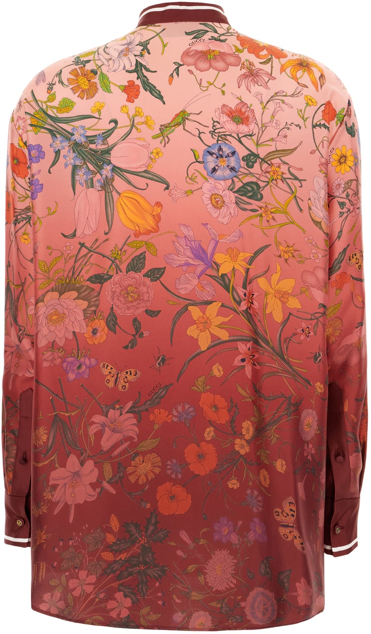 Gucci Gucci Printed silk blouse Divers