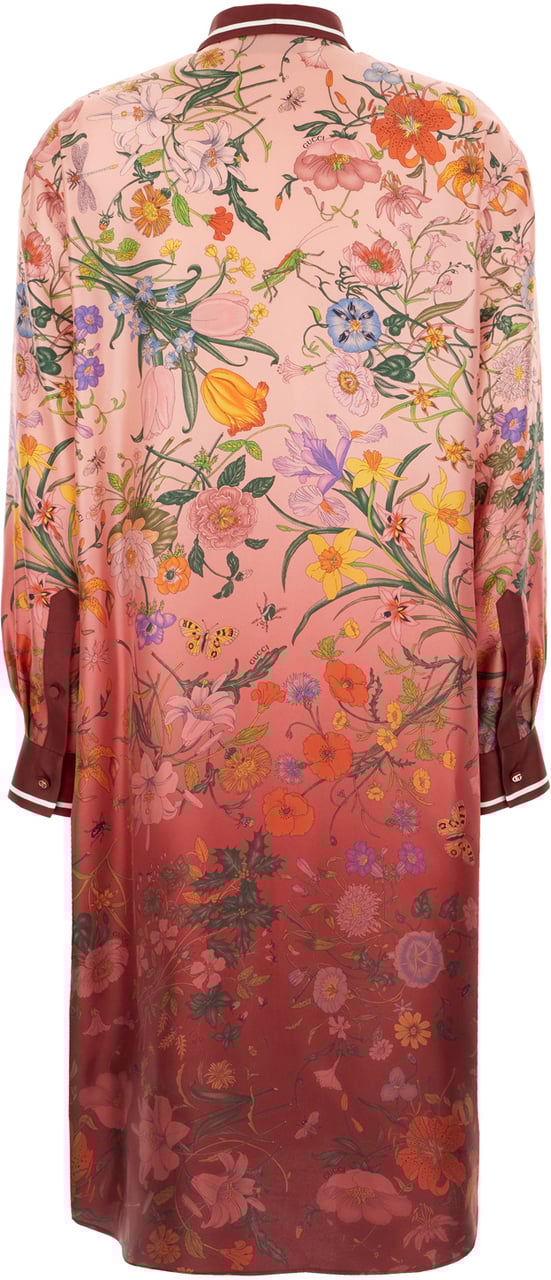 Gucci Gucci Printed silk shirt dress Divers