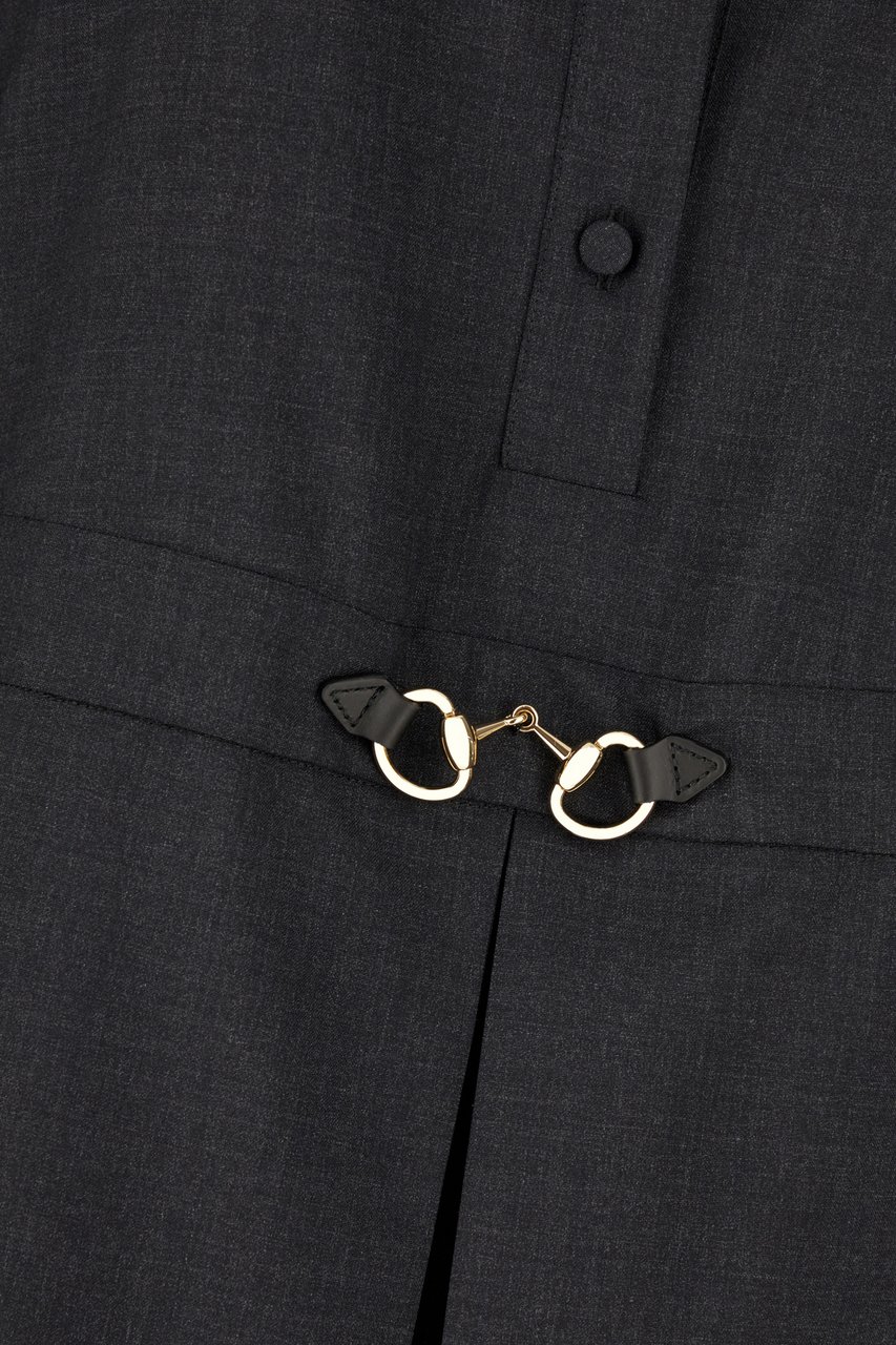 Gucci Gucci Slate wool dress Zwart