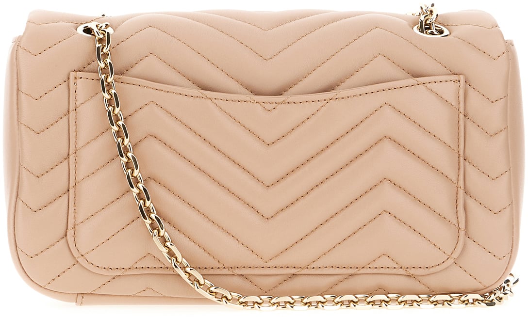 Gucci Pink nappa leather medium GG Marmont shoulder bag Roze