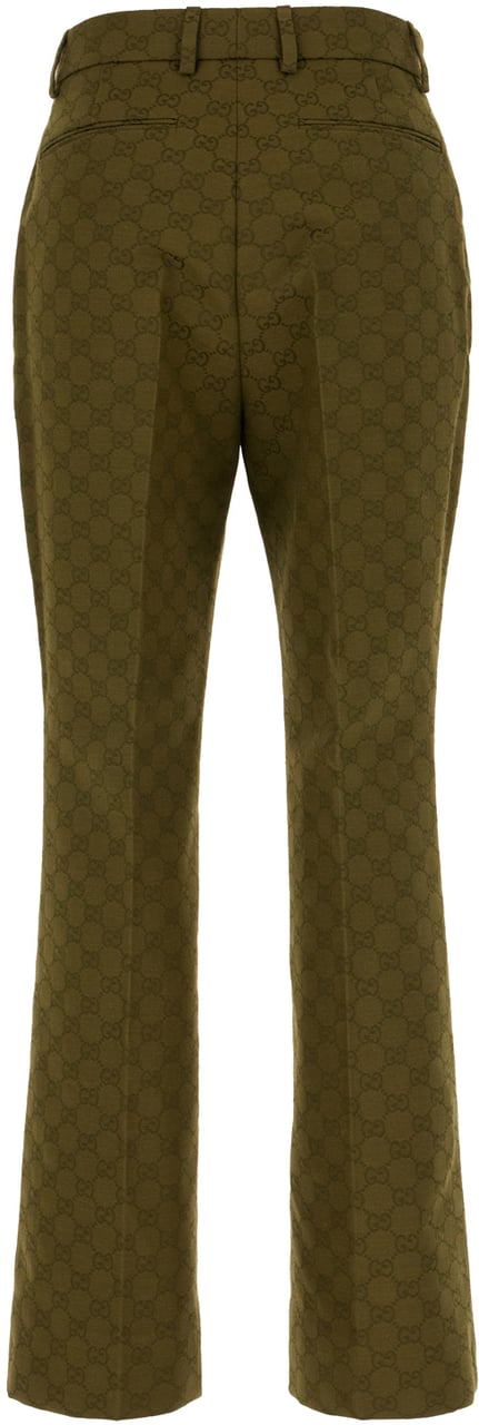 Gucci Gucci Mud cotton blend pants Groen
