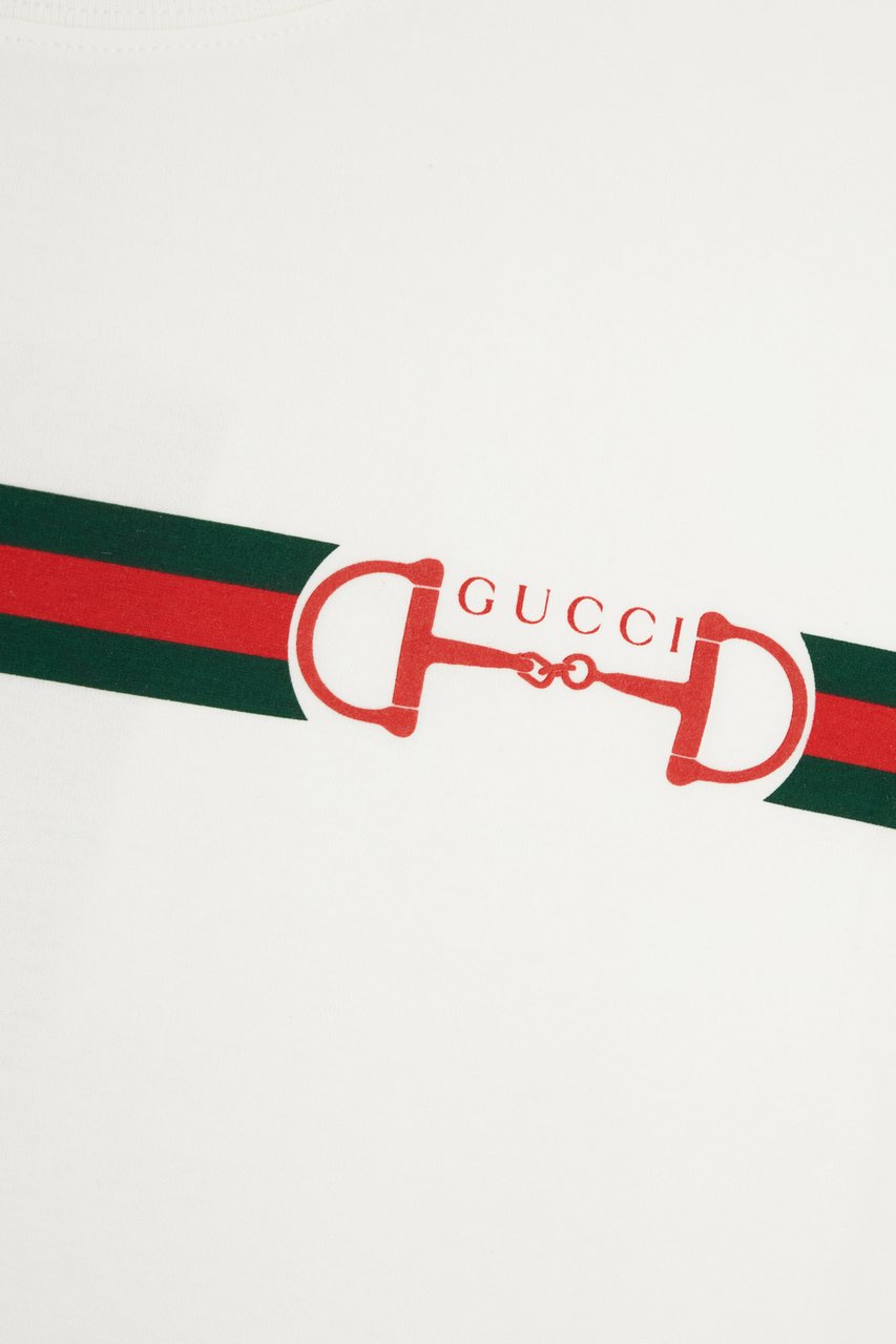 Gucci Gucci White cotton t-shirt Wit