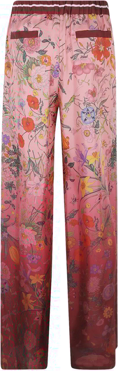 Gucci Pants Twill Flora Degrade Roze