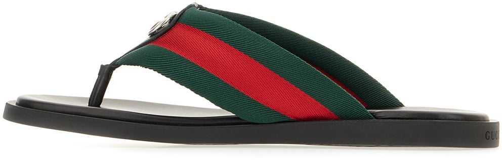 Gucci Gucci Multicolor fabric thong sandals Divers