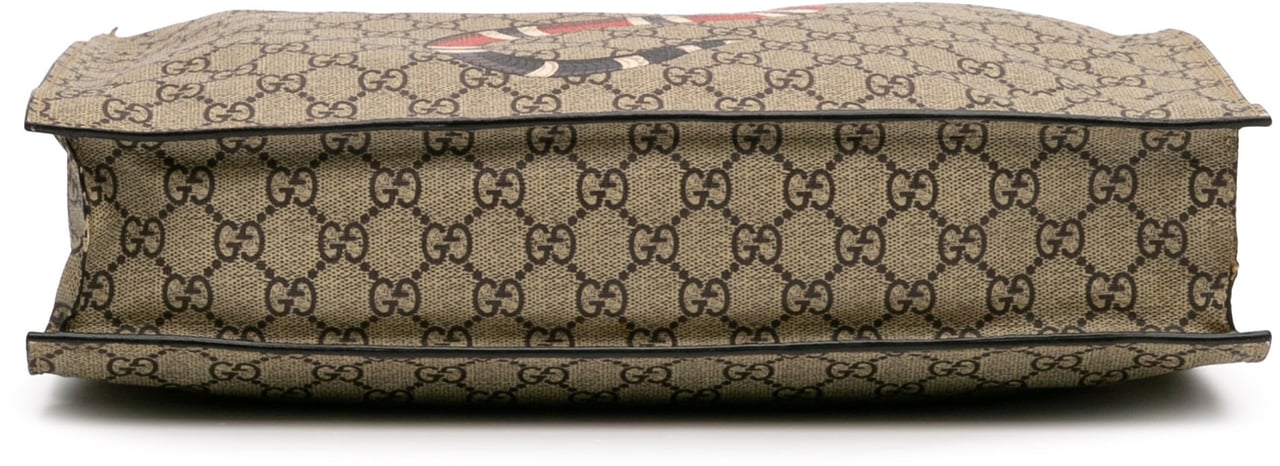 Gucci GG Supreme Kingsnake Tote Bruin