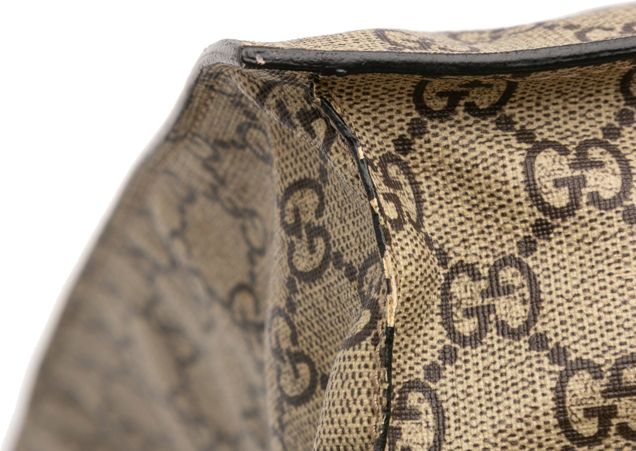 Gucci GG Supreme Kingsnake Tote Bruin