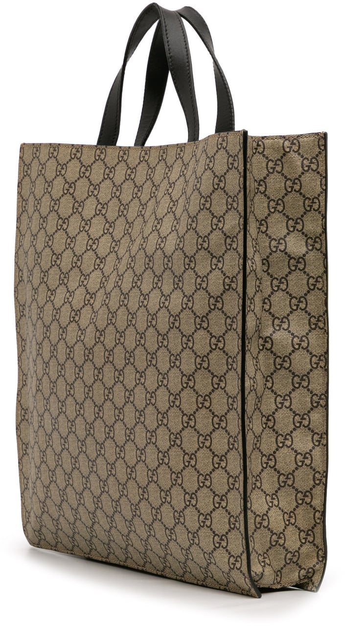 Gucci GG Supreme Kingsnake Tote Bruin