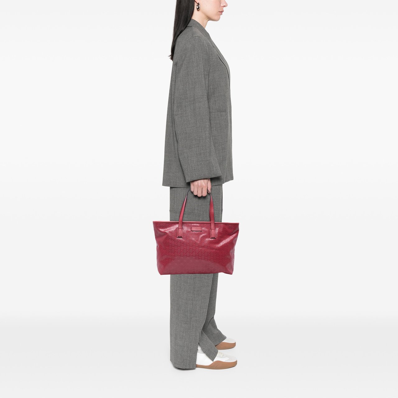 Gucci Medium GG Imprime Tote Rood