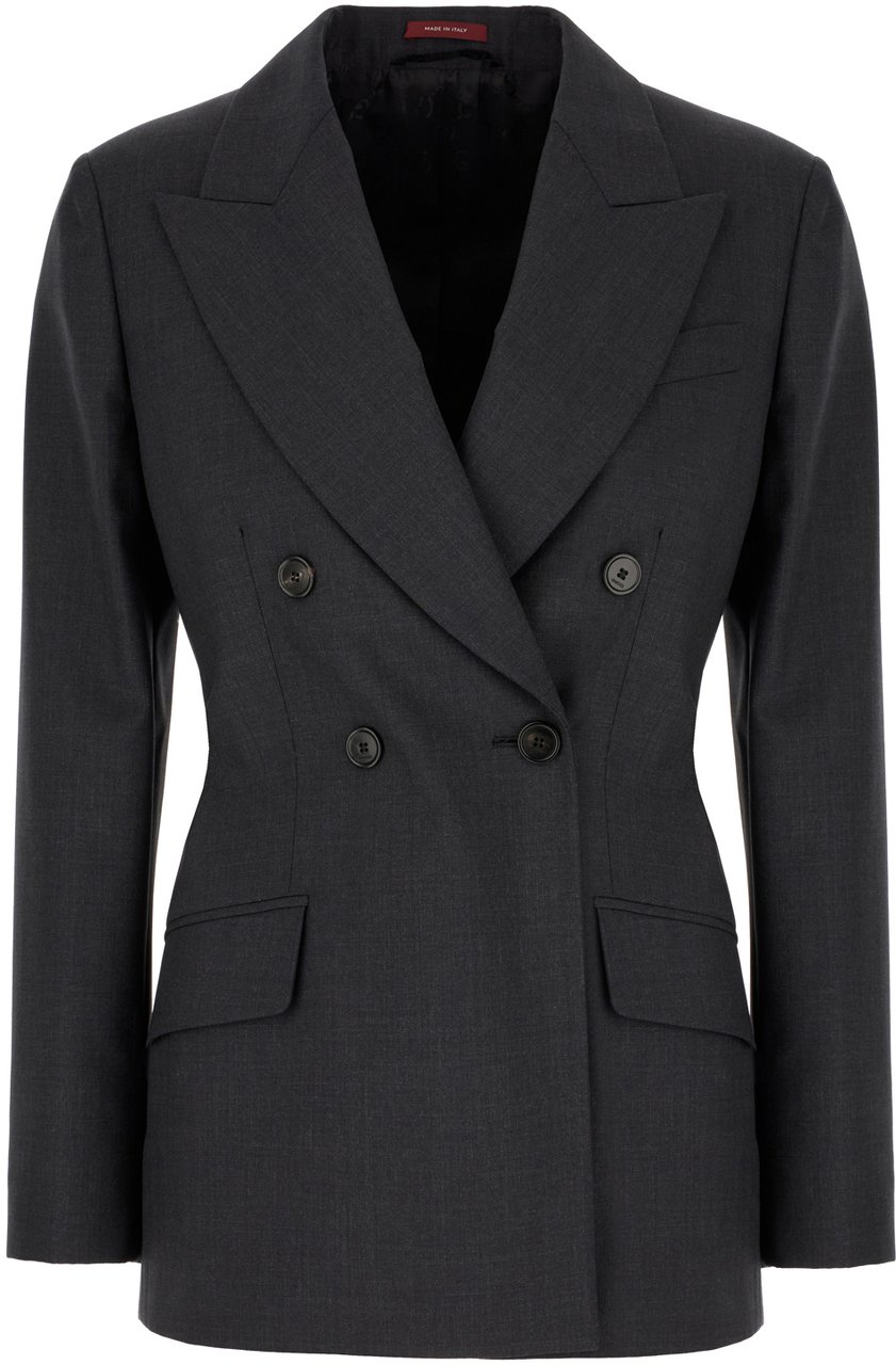 Gucci Gucci Charcoal wool blazer Zwart