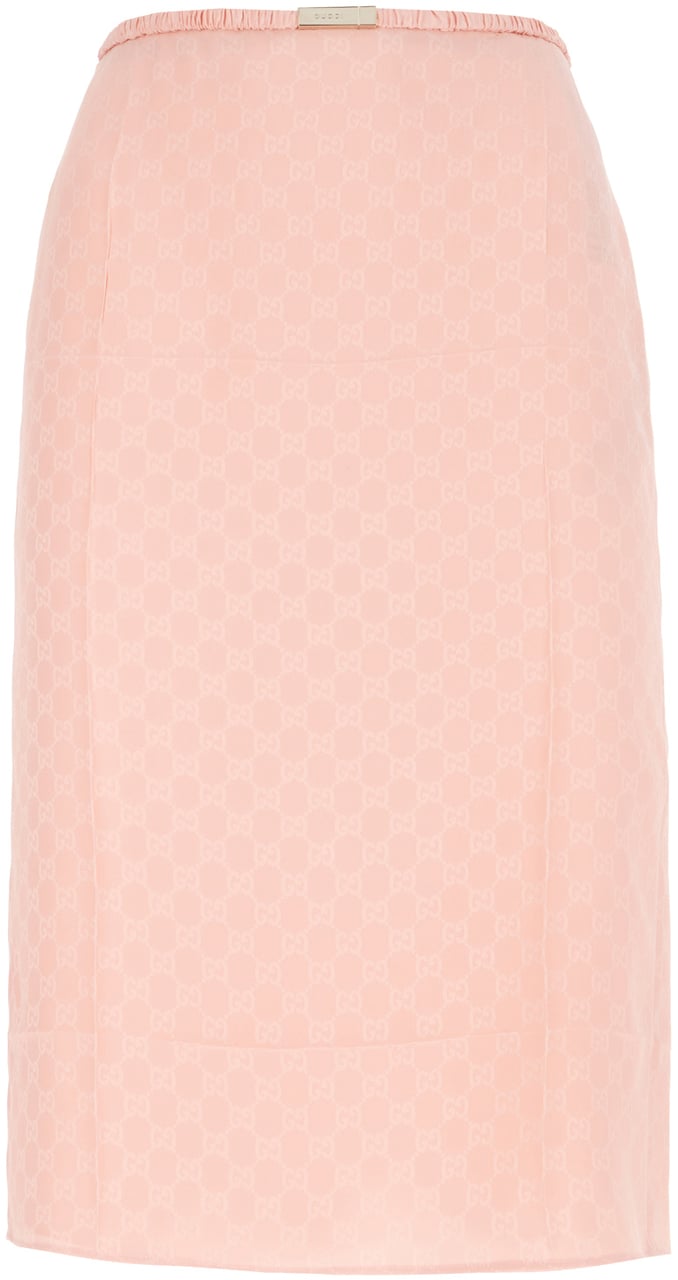 Gucci Gucci Pink silk skirt Roze