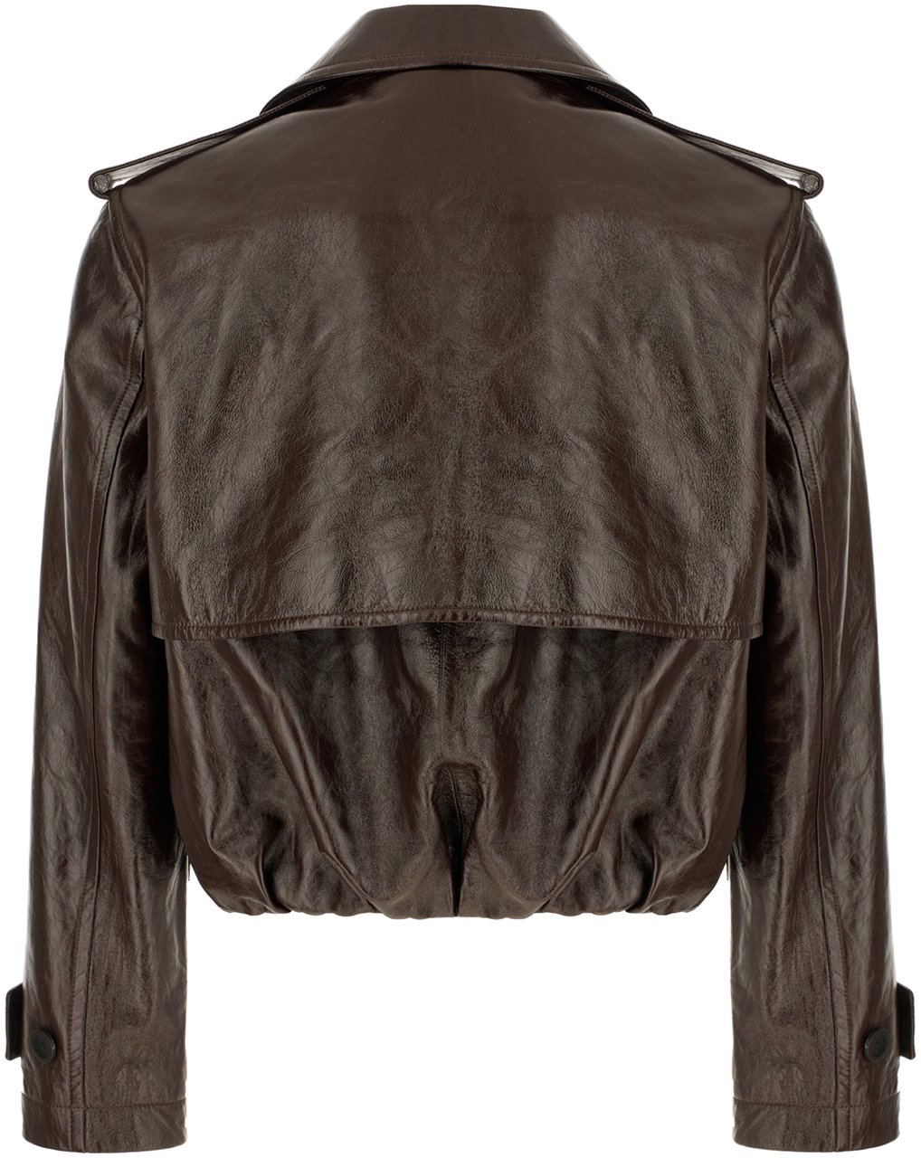 Gucci Gucci Chocolate leather jacket Bruin