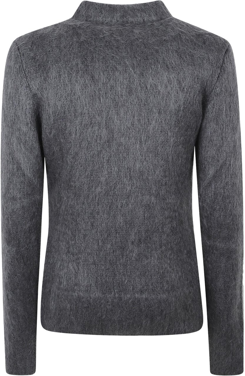 Gucci L/s Polo/nk Cardigan Grijs