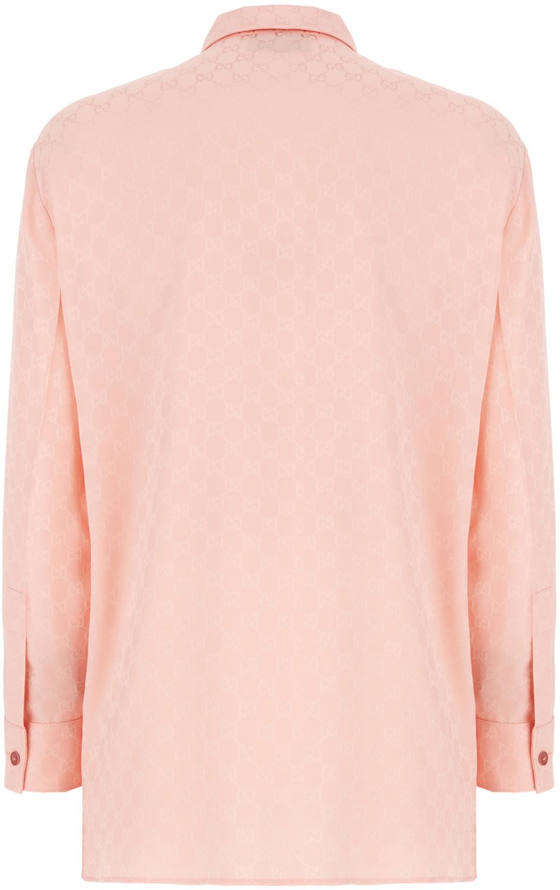 Gucci Gucci Peach silk shirt Roze