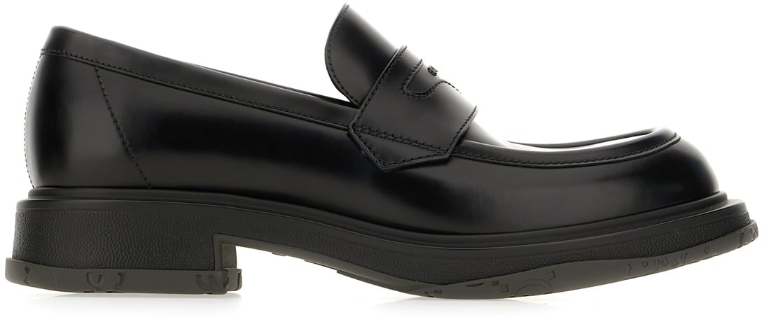 Gucci Gucci Black leather loafers Zwart