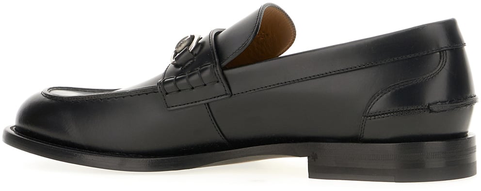 Gucci Gucci Black leather loafers Zwart