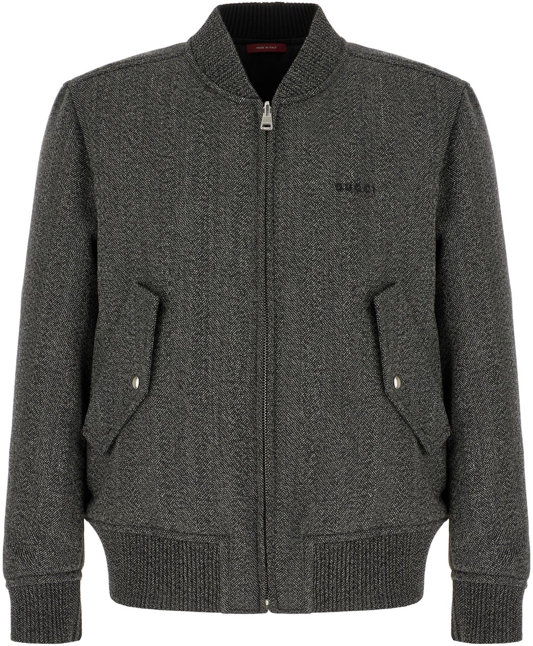 Gucci Gucci Embroidered wool reversible padded bomber jacket Divers