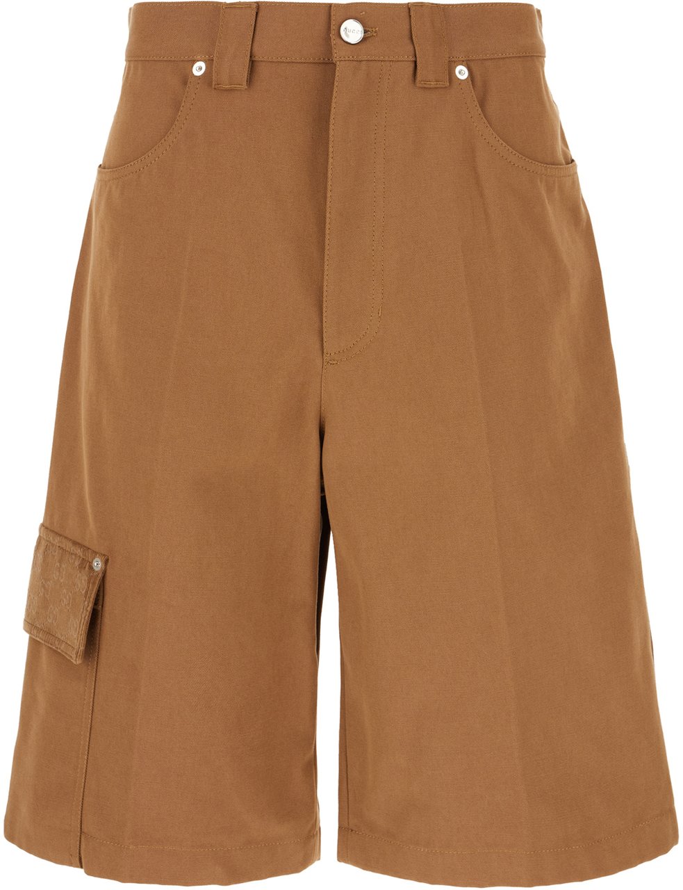 Gucci Gucci Brown cotton bermuda shorts Bruin