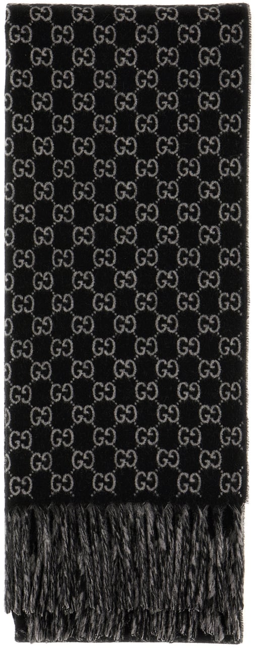 Gucci Gucci Embroidered wool blend scarf Divers