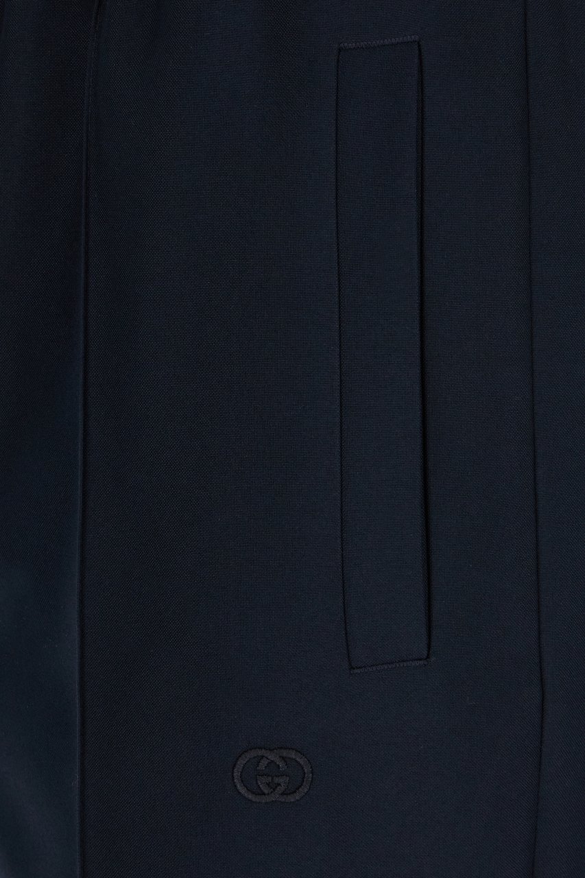 Gucci Gucci Navy blue tech panama pants Blauw